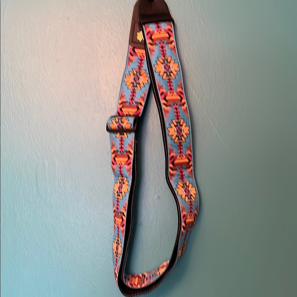Colorful Patterned Guitar Strap BNWT